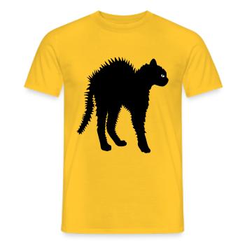 Don't touch me - Männer T-Shirt - Gelb - Vorne - AI Model Male 178 dark (178cm)