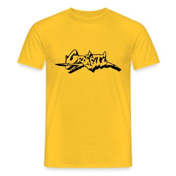 Graffiti Wildstyle - Männer T-Shirt - Gelb - Vorne - AI Model Male 178 dark (178cm)