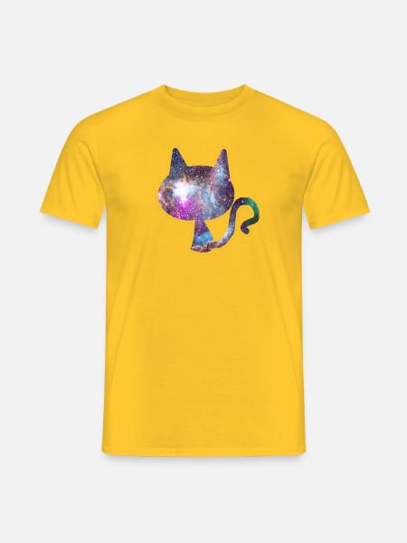 Alle Designs Universum in der Katze Katzenbesitzer - Männer T-Shirt - Gelb