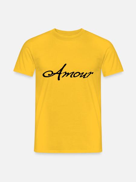 Amour - Men's T-Shirt - yellow
