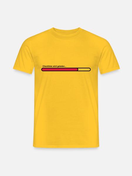 checklist - Men's T-Shirt - yellow