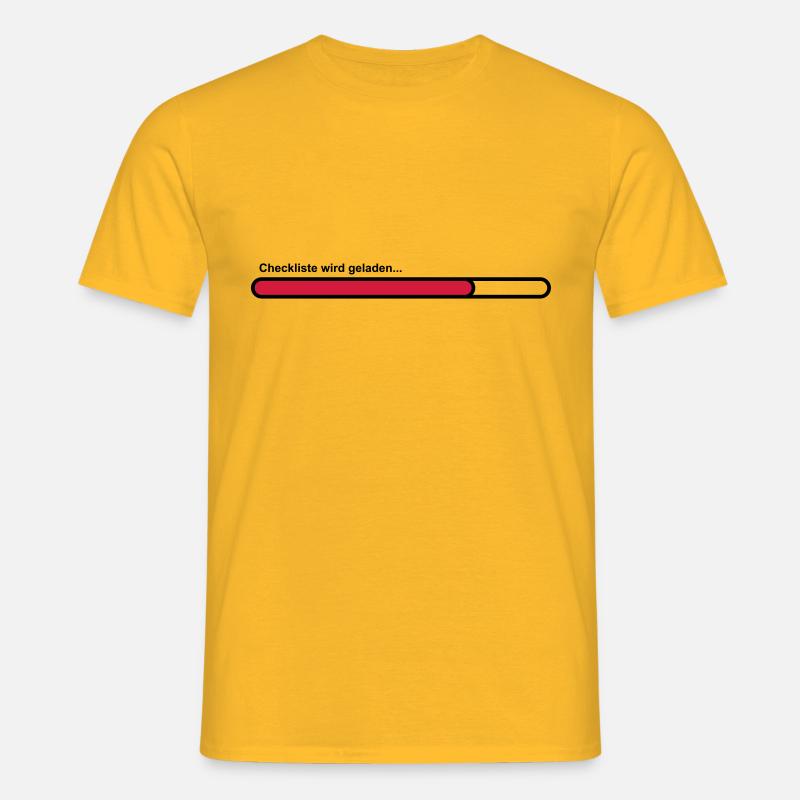 checklist - Men's T-Shirt - yellow