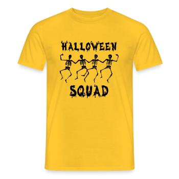 Halloween Halloween Halloween Halloween Halloween - T-shirt homme - jaune - Devant - AI Model Male 178 dark (178cm)