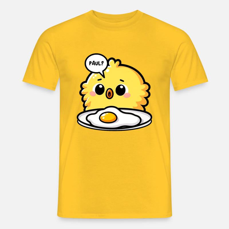 Eier Spiegelei Oster Meme - Männer T-Shirt - Gelb