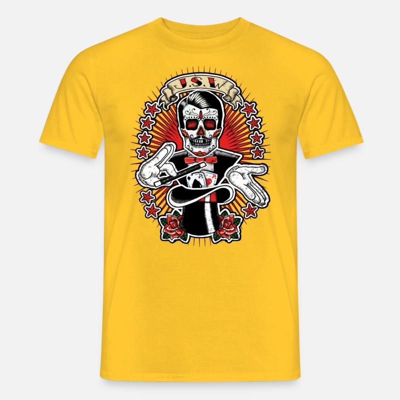 hat trick - Männer T-Shirt - Gelb