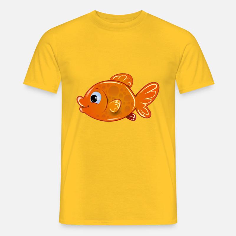Goldfisch Fisch - Männer T-Shirt - Gelb