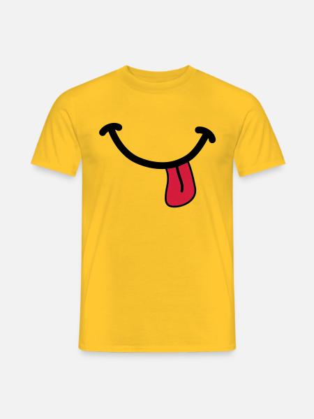 SMILEY - Men's T-Shirt - yellow
