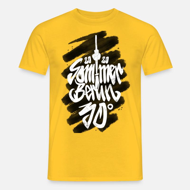 Sommer Berlin - Männer T-Shirt - Gelb