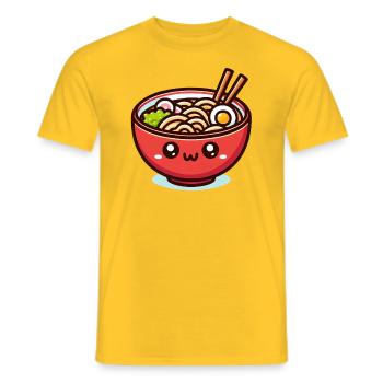 Bol de ramen 2 - T-shirt homme - jaune - Devant - AI Model Male 178 dark (178cm)
