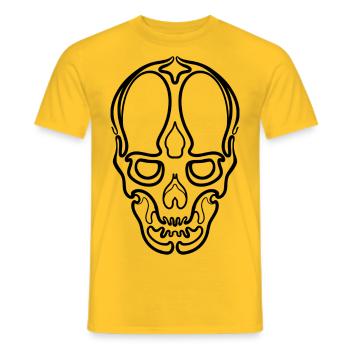 Skullorna - Männer T-Shirt - Gelb - Vorne - AI Model Male 178 dark (178cm)