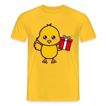 Chick Cute Birthday Birthday Gift - Men's T-Shirt - yellow - Front - AI Model Male 178 dark (178cm)