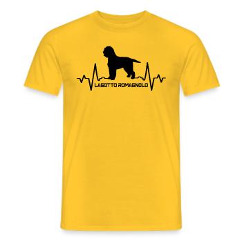 Lagotto Romagnolo - T-shirt homme - jaune - Devant - AI Model Male 178 dark (178cm)