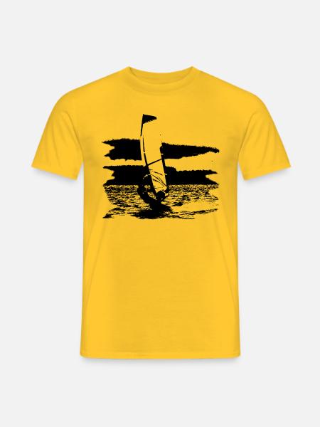 Windsurfer - Männer T-Shirt - Gelb