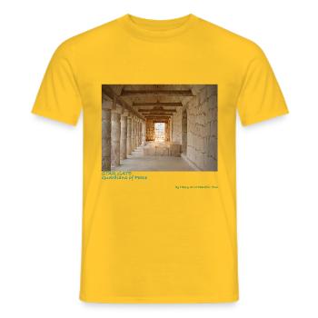 Stargate - T-shirt homme - jaune - Devant - AI Model Male 178 dark (178cm)