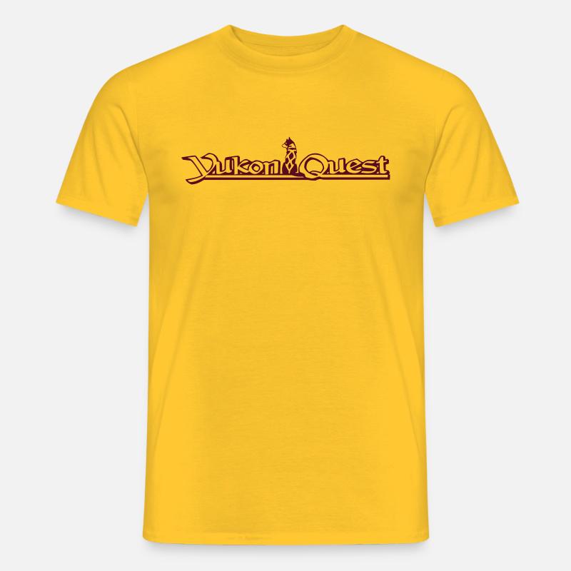 Yukon Quest 2016 - Männer T-Shirt - Gelb