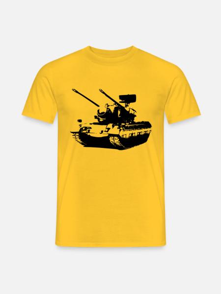 Gepard Panzer Flugabwehr - Männer T-Shirt - Gelb