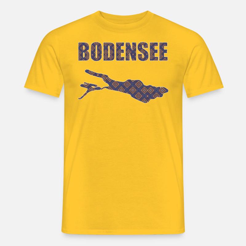 Bodensee Design - Männer T-Shirt - Gelb