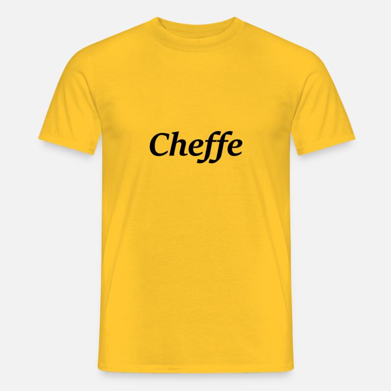 Cheffe Chef Boss - Männer T-Shirt - Gelb