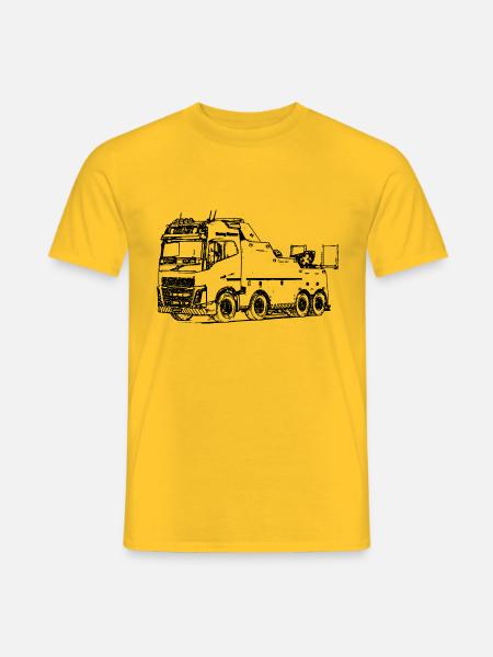 Abschlepper Abschleppwagen LKW Abschleppdienst - Männer T-Shirt - Gelb