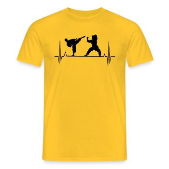 Kampfsport - Männer T-Shirt - Gelb - Vorne - AI Model Male 178 dark (178cm)