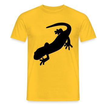 Salamander - Männer T-Shirt - Gelb - Vorne - AI Model Male 178 dark (178cm)