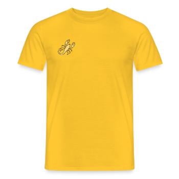 Skorpion - Männer T-Shirt - Gelb - Vorne - AI Model Male 178 dark (178cm)