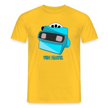 90er Jahre Retro - Männer T-Shirt - Gelb - Vorne - AI Model Male 178 dark (178cm)