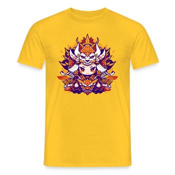 Dragon God - Männer T-Shirt - Gelb - Vorne - AI Model Male 178 dark (178cm)