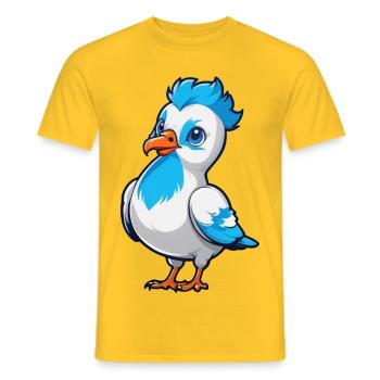 Little Dove - Männer T-Shirt - Gelb - Vorne - AI Model Male 178 dark (178cm)