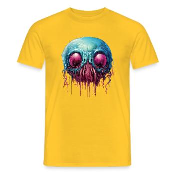 The Fly - Men's T-Shirt - yellow - Front - AI Model Male 178 dark (178cm)