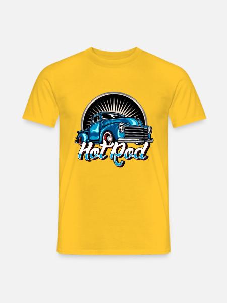 Hot rod Vintage California Summer 1003 - Men's T-Shirt - yellow