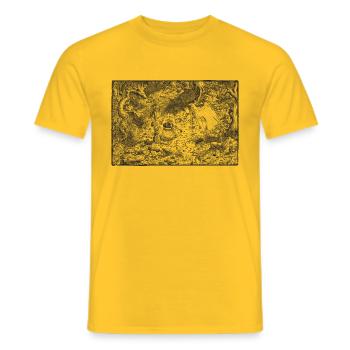 The Jungle of the Guinea Pigs - Men's T-Shirt - yellow - Front - AI Model Male 178 dark (178cm)
