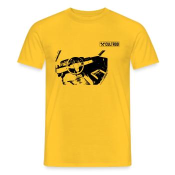 G Modell Interieur - Männer T-Shirt - Gelb - Vorne - AI Model Male 178 dark (178cm)