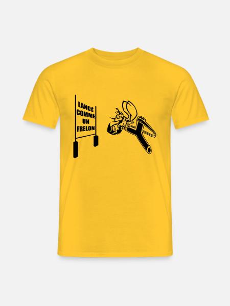 Lancé comme un frelon - T-shirt homme - jaune