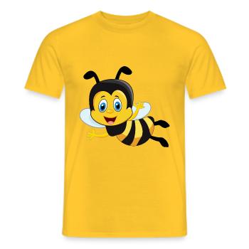 Biene süss niedlich Geschenk - Männer T-Shirt - Gelb - Vorne - AI Model Male 178 dark (178cm)
