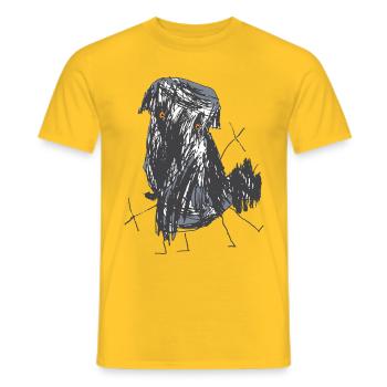 LOU - T-shirt homme - jaune - Devant - AI Model Male 178 dark (178cm)