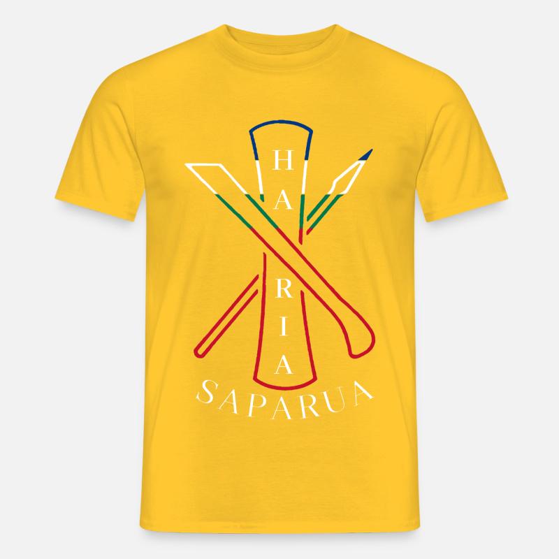 HARIA SAPARUA - Männer T-Shirt - Gelb