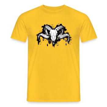 Ram - Men's T-Shirt - yellow - Front - AI Model Male 178 dark (178cm)