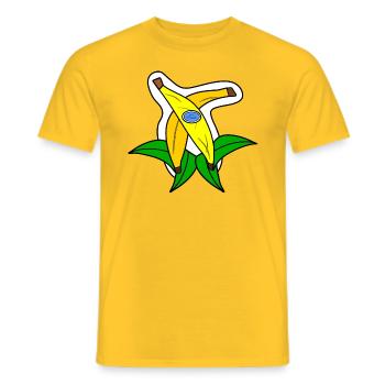 Two bananas - Männer T-Shirt - Gelb - Vorne - AI Model Male 178 dark (178cm)