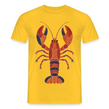 Hummer Punktkunst - Männer T-Shirt - Gelb - Vorne - AI Model Male 178 dark (178cm)