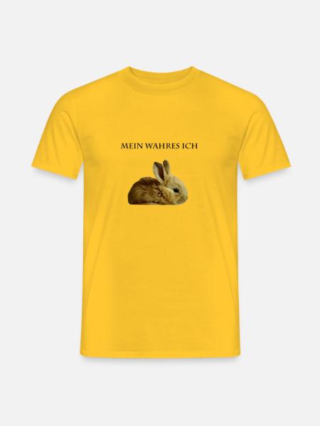 My true I rabbit - Men's T-Shirt - yellow