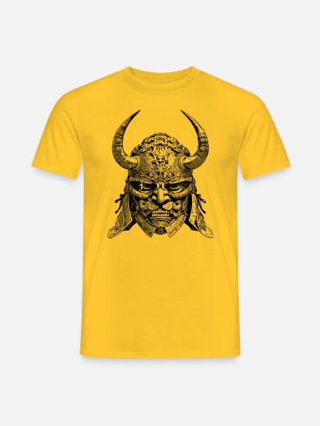 Samurai-Kraft – Entfessele deine innere Stärke! - Männer T-Shirt - Gelb