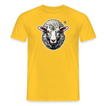 Ein cooles Schaf - Männer T-Shirt - Gelb - Vorne - AI Model Male 178 dark (178cm)