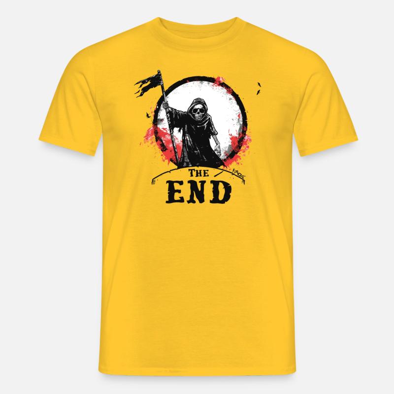 Das Ende des Sensenmann - Männer T-Shirt - Gelb