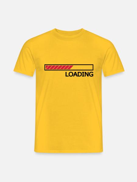 Loading Ladebalken Loading Bar - Männer T-Shirt - Gelb