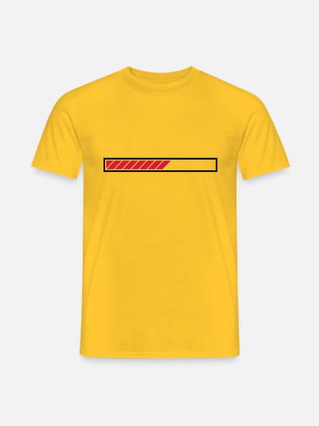 Ladebalken Loading Bar - Männer T-Shirt - Gelb