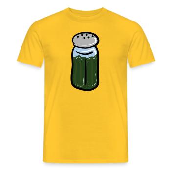 Rosmarin, Dill, Kräuter Gewürzstreuer - Männer T-Shirt - Gelb - Vorne - AI Model Male 178 dark (178cm)