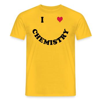 Chimie - T-shirt homme - jaune - Devant - AI Model Male 178 dark (178cm)