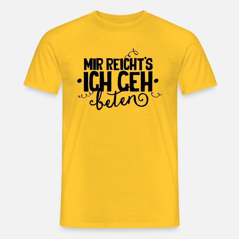 Mir reichts - Männer T-Shirt - Gelb