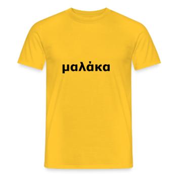 Malaka - Männer T-Shirt - Gelb - Vorne - AI Model Male 178 dark (178cm)